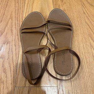 Size 8 Brown Leather Madewell Sandals